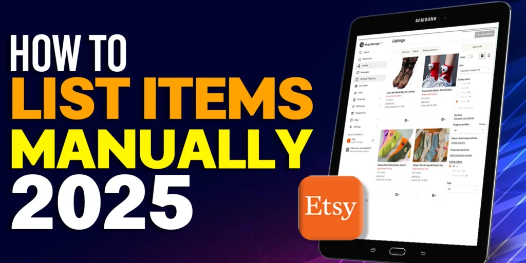 How to List Items Manually on Etsy in 2025: Step-by-Step Guide