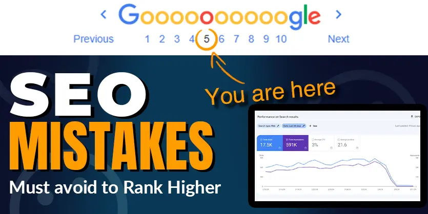 Google SEO Mistakes Must avoid in 2025 to Rank Higher